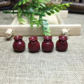 wholesale Metal material high-content cinnabar accessories purple gold sand fortune bag money bag fortune character handmade DIY hand rope weaving accessories jewelry-0-1