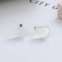 wholesale S925 Sterling Silver Retro Asymmetrical Creative and Playful "Money No Object" Earrings for Men and Women-YFR022/approx. 2.03g 925 silver