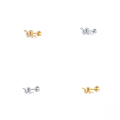 wholesale S925 Sterling Silver Mini Snake Stud Earrings With Zircon Accents, Threaded Piercing Ear Bone Stud, Trendy Euro-american Style-0-0
