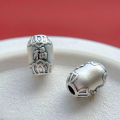 wholesale 999 Silver Jewelry Components: Fu Character, Lotus, Twist Spacer Beads, Zhajilamu Barrel Beads for DIY Bracelet String Accessories-0-5
