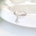 wholesale S925 Sterling Silver Butterfly Ring for Women, Ins Minimalist Style, Fashionable and Versatile, Fresh and Sweet, Light Luxury Ring Chain-0-0
