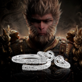 wholesale S925 Sterling Silver Hit Black Myth: Wukong's Band of Restraint Couple Rings, Golden Cudgel-Inspired Creative Vintage Ring Set-0-0
