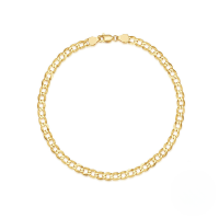 wholesale 925 Sterling Silver New Hot Cuban Chain Daily Wear Bracelet, Korean Style Tiktok Accessory For Women-Gold 925 silver