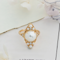 wholesale S925 Silver Plated 14K Gold Shell Pearl Ring for Daily Wear, Small Batch Luxury Style from Dunli Jewelry Source Manufacturer-0-5