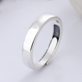 wholesale S925 Sterling Silver Retro Matte Polished Process Six-Character Mantra Thin Ring Adjustable Open Ring-0-2