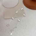 wholesale S925 Sterling Silver Rectangular Geometric Bracelet for Women, New Korean Version Design Sense Light Luxury Fashion Trendy Hand Accessory-0-2
