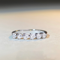 wholesale S925 Sterling Silver Heart Ring for Women Wholesale, Ins Style Minimalist Heart-shaped Full Zirconia Silver Jewelry, Popular in Europe and America-White-CBJZ169 No.5