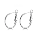 wholesale S925 sterling silver INS-style high-end minimalist fashion glossy designer plain earrings wholesale-0-5