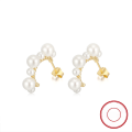 wholesale S925 sterling silver gold-plated ultra-sparkling zirconia drop earrings, manufacturer wholesale-0-85