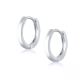 wholesale S925 Sterling Silver Smooth Hoop Ear Clasp, Fast Selling Fashion Classic Minimalist Versatile Women's Earrings-0-4