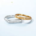 wholesale S925 Sterling Silver Japanese and Korean New Fashion Trend Simple and Versatile Couple Rings Valentine's Day Gift Wholesale-0-0