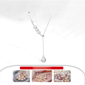 wholesale S925 Sterling Silver Cloud-Pattern Pendant Necklace with Natural Freshwater Pearl Tassels, Premium Luxury and Versatile, Wholesale-0-2