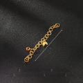 wholesale S925 Sterling Silver Gold-Plated Gourd Extension Chain Extender Safety Chain End Chain for Bracelet Necklace DIY Jewelry Accessories-0-16