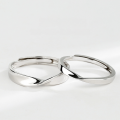 wholesale S925 Sterling Silver Maker Möbius Ring Couple Rings for Men and Women, Korean Version Minimalist Open-Ended Plain Bands-0-0