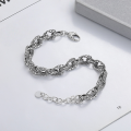 wholesale S925 Sterling Silver Street Punk Style Bold Heavy Duty Wide Chain Bracelet Retro Hollow-Out Creative Jewelry-0-2