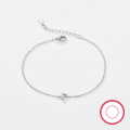 wholesale 925 Sterling Silver 26 Letters Zircon Inlaid Minimalist Luxury High-End Ins Style Cross-Border Best-Selling Jewelry Bracelet-0-12