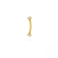 wholesale S925 Silver-Single gold #8 (2MM)