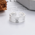 wholesale S925 Sterling Silver Fashion European and American Cross-Border Multi-Line Exaggerated Internet-Famous Openable Geometric Versatile Ring-0-2