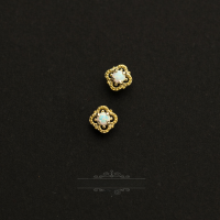 wholesale S925 Sterling Silver Japanese Retro Court Style Turquoise Ring Fashion Trend Blue Moonstone Ring Source Manufacturer-10K gold + swimming paint Adjustable opening