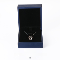 wholesale S925 Sterling Silver Korean-style Drip Glaze Colored Enamel Creative Niche Design Color-Block Star Leaf Flower Necklace-YL403M/approx. 10.6g 925 silver