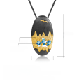 wholesale S925 Sterling Silver Designer High-end Gemstone Pendant with Landscape Pattern, Natural Topaz Necklace Pendant-0-0
