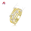 wholesale 925 Silver High-End Design Round Synthetic Opal Ring White Opal Light Luxury Jewelry Band-0-4