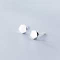 wholesale Metal S925 silver women's Korean fashion minimalist geometric pentagon polygon ear studs earrings G1114-0-4