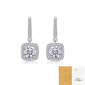 wholesale S925 Sterling Silver Moissanite Long Drop Earrings New Style Live Selling Earrings Panyu Silver Jewelry Wholesale-0-6