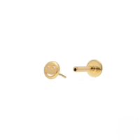 wholesale S925 Sterling Silver 18g Flat Head Push-pin Cartilage Ear Stud, Popular In Europe And America For Ear Piercing-Single gold #12