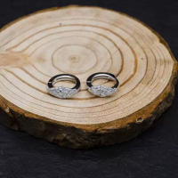 wholesale S925 Silver Secret Garden Designer Earrings Natural Style Rose Design with Genuine Colored Gemstones, Exquisite-Natural garnet earrings