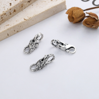 wholesale S925 Sterling Silver New Chinese-style Aqueous Jade Gourd Bracelet, National Style Fu Lu Noble Elegance, Luxurious and Versatile Hand Accessory-Platinum>925 silver