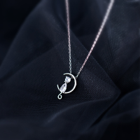 wholesale 925 Sterling Silver Clasp, 30mm Genuine Black Leather Cord Necklace, Unisex, Versatile-Black, 50cm long>925 silver