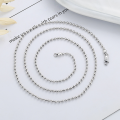 wholesale S925 Sterling Silver Korean Style Trendy Minimalist Diamond-Inlaid Egg-Shaped Buckle Drip Glue Letter CD Pendant OT Buckle Necklace-0-0