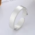wholesale S925 Sterling Silver Vintage Antique Matte Finish Classic Chinese Lucky Draw-Inspired Adjustable Ring-0-0