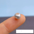 wholesale 999 Pure Silver Beads Loose Beads Matte Beads Ancient Method Silver Beads Round Beads Handmade DIY Beading Materials Pure Silver Accessories Single Bead-0-9