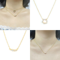 wholesale S925 Sterling Silver Ins Circle Zircon Pendant Necklace, A Trendy And Versatile Cross-border Bestseller-0-2