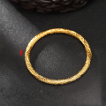 wholesale 925 Silver Plated with 24K Gold Inheritance Nezha Qiankun Circle Silver Bracelet, Unisex Minimalist Bangle, Light Luxury High-End-0-0