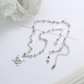 wholesale S925 Sterling Silver Creative New Hot-Selling One Piece Logo Skull 3D Bone Interlocking Chain Necklace-0-1