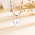 wholesale [S925 Sterling Silver] Adorable Little Snake Necklace for Women, Small and Fresh English Pendant, Snake Zodiac Birth Year Gift-0-0