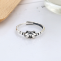 wholesale S925 Sterling Silver Birth Year Cute and Playful Little Tiger Minimalist Trendy Fashion Adjustable Ring-0-1