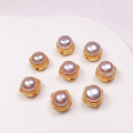 wholesale S925 silver gold-plated accessories with natural pearl pendant, earrings, bracelet, necklace, and DIY semi-finished jewelry-0-8
