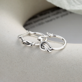 wholesale S925 Sterling Silver Minimalist Ins Knot Large Hoop Ear Clasp, A Must-Have Earring for Trendsetters-0-1