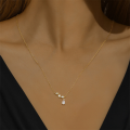 wholesale S925 Sterling Silver Classic Teardrop Marquise Zircon Necklace For Women,-0-2