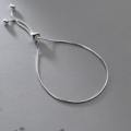 wholesale S925 Silver Summer Korean Version Light Bead Snake Chain Bracelet Simple and Adjustable Accessory S5392-0-0