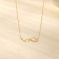 wholesale S925 Sterling Silver Summer New Fashion Choker With Infinite Loop And Luxury Heart Design-0-3
