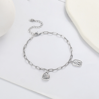 wholesale S925 Sterling Silver Trendy Creative Auspicious Fortune Cat Pendant Good Luck Bracelet, Chinese Style Design Jewelry-280SM/approx. 5g 925 silver