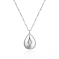 wholesale 925 Sterling Silver New Ins Style Waterdrop Zircon Pendant Women's Choker Necklace, European And American Hot Sales, Elegant And High-end Sense-0-4