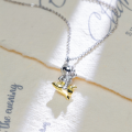 wholesale S925 Sterling Silver Astronaut Necklace, Versatile Cartoon Design Pendant Chain with a Sense of Style-0-0