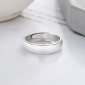 wholesale S925 Silver Cloud Tide Pavilion Fashion Minimalist Smooth Surface Ins Trendy Versatile Design Open Adjustable Ring-0-1