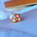 wholesale Gold-Plated S925 Ancient Silver Enamel Lucky Rocking Horse Necklace Bracelet Pendant DIY Accessories-0-5